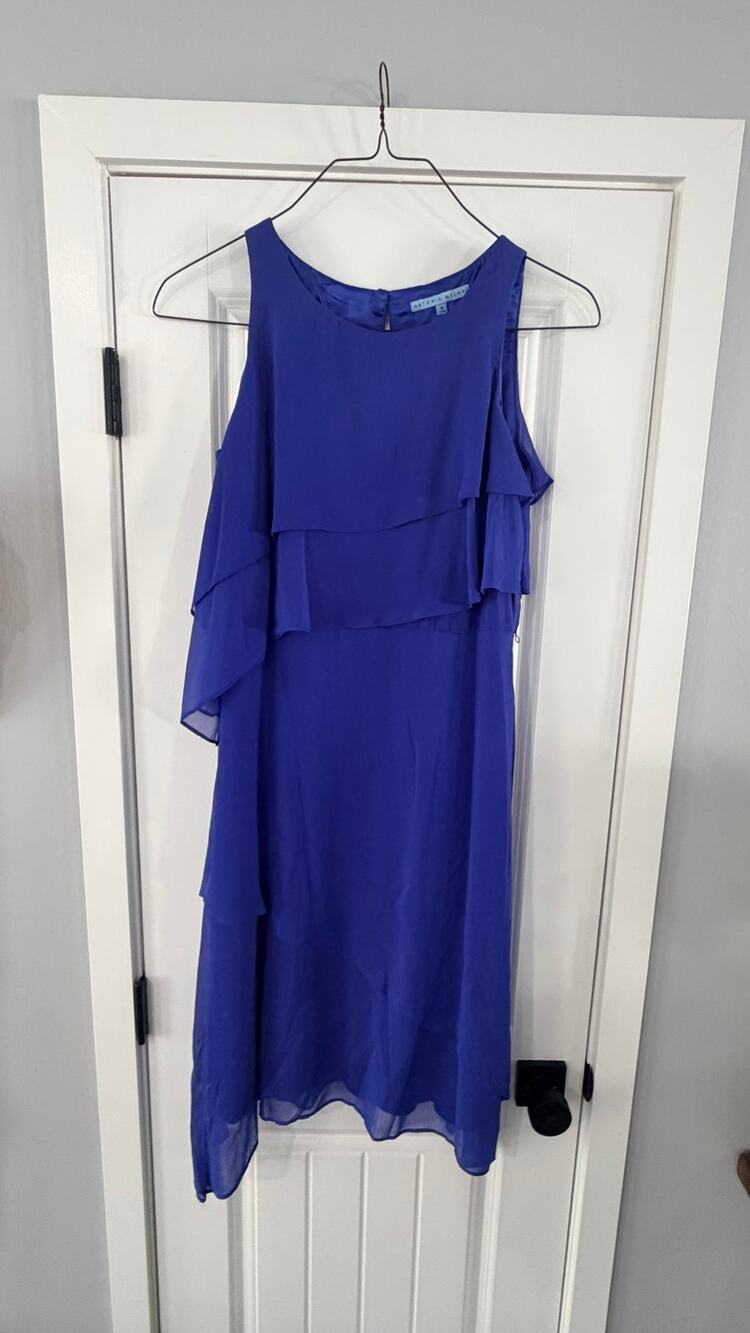 Antonio Melani Sapphire CATHY DRESS size 8  Asymmetrical Layers